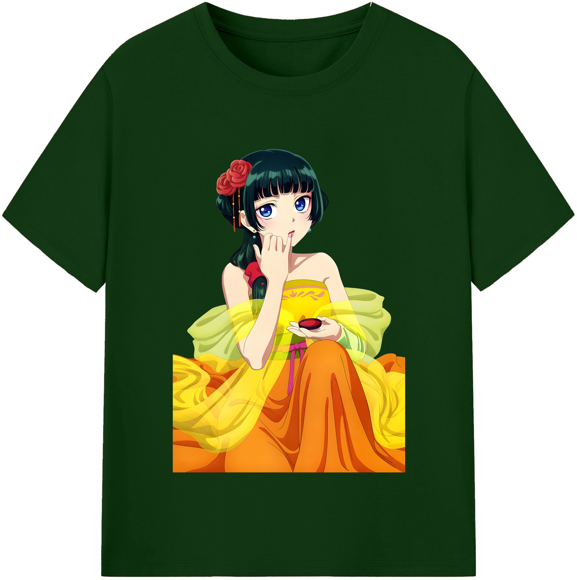 （画像用） 薬屋のひとりごと The Apothecary Diaries 綿100％半袖Tシャツ（フロントプリント）